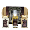 Bali Lotus Frangipani Geschenkset von La Sultane de Saba – Pflege-Set mit Peeling, Gesichtsmaske und Creme für straffe, gepflegte Haut